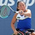  上地結衣 日本勢対決制し全米OP初戦突破 