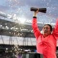 【陸上】「おめでとう」「最高～！！」賞金約2300万円獲得！！北口榛花が日本新＆世界一！