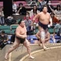 旭富士が十両栃大海に負けた　初土俵以来２敗目