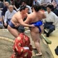 新入幕の寿之富士が初白星　「きのうは緊張。きょうはしっかり準備した」　目標は勝ち越し