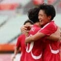千人の在日コリアンの大声援　アジア大会サッカー女子で北朝鮮が大勝