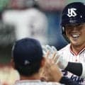 【ヤクルト】田中陽翔がプロ初ホームラン　広島鈴木の速球を逆方向の左翼席へ