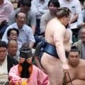 安青錦－伯乃富士戦で行司が「まわし団扇」　際どい土俵際も尾上審判部長「跳んでます」
