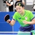 張本美和　出場４種目「出るからには全て金メダルを」　卓球日本代表公開練習