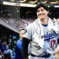 ド軍地区Vから数秒後…大谷翔平が“突如登場”　まさかの抜擢、MLBの祝福投稿が話題