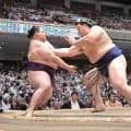 大の里が６勝目で首位キープ　大関・琴桜を撃破し好調の美ノ海を押し出し　強烈な当たりで優位に