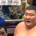 「ほぼトトロやんw」「傘小さくて濡れるわ」熱海富士、カメラが捉えた国技館入りの姿に騒然「大きさバグる」