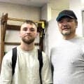 【ボクシング】西田凌佑陣営がサム・グッドマン練習を視察 枝川孝・六島ジム会長「あご、強いんじゃない？」