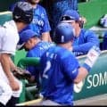 ＤｅＮＡ　相川監督の右腕に度会のファウルが直撃　球場どよめくアクシデント→アイシングでグルグル巻きに