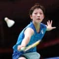 【バドミントン】２０歳の宮崎友花がシニアの国際総合大会デビュー　１９歳のインド選手に２-０のストレートで勝利　アジア大会
