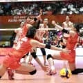 【バレー】日本女子が第１セット奪われる　秋本のスパイクなどで粘るも中国に振り切られる