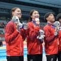 【競泳】池江璃花子、３大会連続メダル！　男女４００ｍ混合メドレーリレー銀に貢献…アジア大会