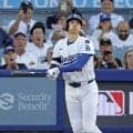 大谷翔平がまた飛距離１１３メートルの大飛球　変化球に合わせた形でもウォーニングゾーンまで飛ばす　飛距離１１０メートル超は復帰後３本目