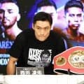 【ボクシング】西田凌佑、２階級制覇へ「チャンスつかみたい」枝川孝会長は“挑発”パフォーマンス「グッドマン、カモン！　ＯＫ？」