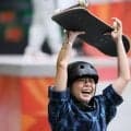 岡本碧優「笑顔で戻ってきた」　3年離れたスケボー、アジア大会で銅