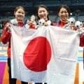 競泳　日本女子４００メドレーリレー銀メダル「女の底力見せたかった」アジア大会最終レース