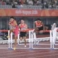 【陸上】男子100m障害日本記録の村竹ラシッド銀メダル「焦ってしまった」１台目を倒して力む