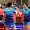 卓球　女子ダブルスで早田ひな＆張本美和ペアが決勝進出！６０年ぶりの金メダルに王手　世界３位の香港ペアをわずか２９分ストレートで圧倒