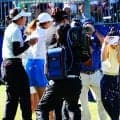 ウォーターシャワーでびしょ濡れ 西村優菜は増え続ける日本勢から祝福と刺激