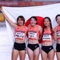 【陸上】女子４００メートルリレー、日本が涙の銅メダル　１２年ぶりメダルを獲得を喜び合う…アジア大会