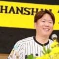 【阪神】西勇輝の引退会見に伏見寅威、梅野隆太郎、村上頌樹らがサプライズ登場