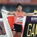 ２０歳、落合晃が快挙！日本勢６４年ぶり金メダル！大会新記録で圧巻Ｖ　果敢に先頭で引っ張り、最後は突き放し独走【アジア大会】