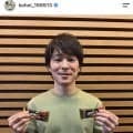 内村航平氏、大好物「ブラックサンダー」の有楽製菓とスポンサー契約を締結