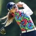 【女子ゴルフ】桑木志帆「ワクワクしかない」　強風下で「６８」　３位でホールアウト　日米メジャー同一年制覇へ！