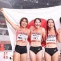 「見つかってしまった！」「可愛すぎて震える」アジア大会で脚光　美しきリレー女子に反響止まず「ハート射貫かれた」「美形で華がある」「筋肉も美しい」