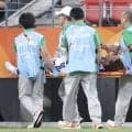 【Ｕ２１】日韓頂上決戦でＦＷンワディケが無念の負傷退場…前半２８分に担架で運ばれ交代　アジア大会決勝