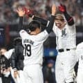 ロッテが唐川引退試合で劇的サヨナラ勝ち　山口がバックスクリーンへの劇弾で華添える　唐川はカットボールで正木を三振「僕の１９年を表した投球」