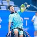 小田凱人　パリ・パラリンピック決勝を戦ったライバル　世界２位のヒューエットとエキシビション試合　　木下グループ・ジャパンＯＰ