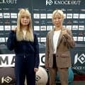 【KNOCK　OUT】Kihoと坂田実優がバチバチ会見、渡部蕾は「派手な技で倒す」