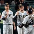 阪神Ｖ２後初白星で甲子園の虎党に報告　現役引退の岩貞も有終のＫ締め
