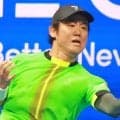 西岡良仁 腰負傷で無念の途中棄権