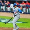 大谷翔平、先制のチャンスに打撃妨害で出塁　捕手のミットにバット当たり猛アピール