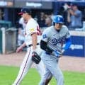 大谷翔平の第２打席は空振り三振　２回には四球で出塁後即盗塁、同点の生還　勝てば地区S突破
