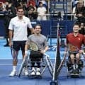 現役引退のテニス錦織圭がフェデラーと異色対決、車いすテニス国枝慎吾氏とペア組む