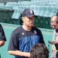 【DeNA】相川監督「守備、ディフェンスが重要に」シートノックで甲子園の風、芝などを確認