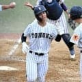 「公式戦初」本塁打を放った東北の野世義輝選手　秋季東北大会2回戦