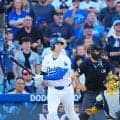 大谷翔平　初球から果敢にスイングも左飛　ブルワーズとリーグ優勝決定シリーズ第3戦