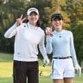 植手桃子がプロ初勝利に王手、１打差２位に千葉華、手束雅ら５人の大混戦　国内女子第２日