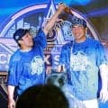 DeNAが歓喜のビールかけ 東が発声