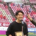 【鹿島】「旅人」西大伍氏「まだニートなんです…仕事をください」新妻見守る中で功労賞