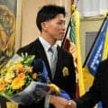 DeNA1位の星野世那投手、母校・近江高に　「滋賀に恩返しを」