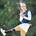 【女子ゴルフ】衝撃の５ラウンド連続ボギーなし！　佐久間朱莉「上出来です」　６５で９位→首位浮上「地元で勝ちたい」