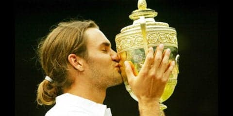 ポニーテール姿から14年。フェデラーとウインブルドンの特別な関係