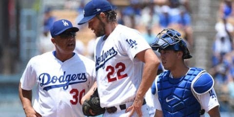 【MLB】ド軍左腕カーショーが腰の張りで緊急降板、ダルビッシュ獲得興味に拍車か