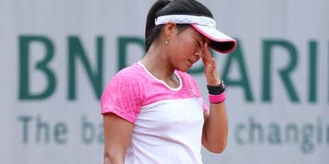 昨年4強の尾﨑里紗は1回戦でジュ・リンに敗退 [江西オープン]