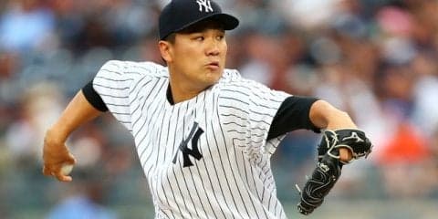 田中将大、自己最多14奪三振で8勝目…6回途中まで完全ペース